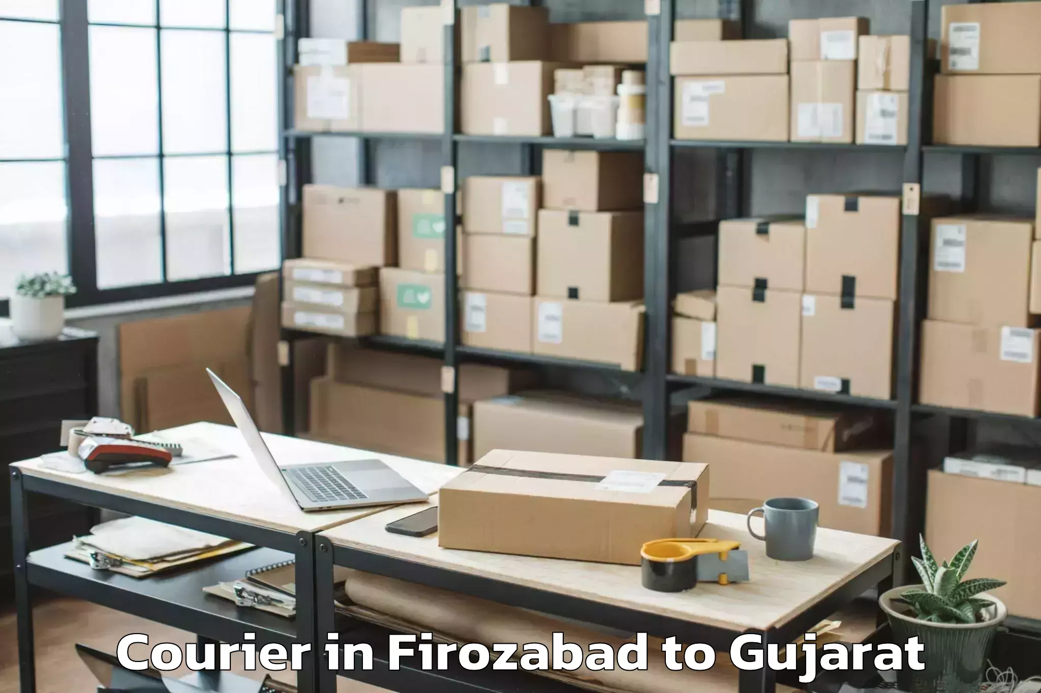 Reliable Firozabad to Kavant Courier